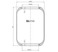 febi bilstein 47144 Air Spring without piston, pack of one