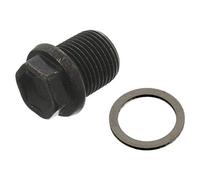 febi bilstein 47739 Oil Drain Plug with seal ring, 1 unit, black
