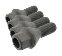 febi bilstein 49008 Wheel Bolt for steel and light alloy wheel rim, pack of one (Pack of 4)