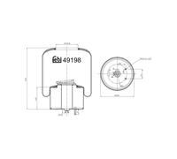 FEBI BILSTEIN 49198 Air Suspension Bellow Front Replacement Fits Volvo