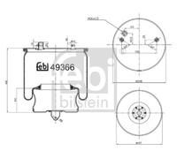 FEBI BILSTEIN 49366 Boot, air suspension