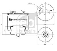 FEBI BILSTEIN 49366 Boot, air suspension