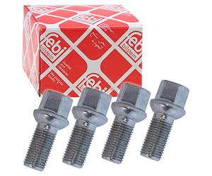 Febi Bilstein 4x M14x1.5x27mm Galvanised SW17 Wheel Bolts