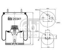 FEBI BILSTEIN BELLOW, AIR SUSPENSION