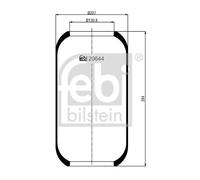 FEBI BILSTEIN BELLOW, AIR SUSPENSION DAF MERCEDES-BENZ SETRA VOLVO 7700 8300 850