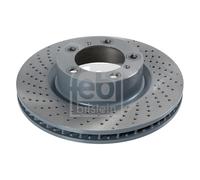 Brake Disc Single Vented Front Left 330mm 108215 Febi 99735140100 99735140101