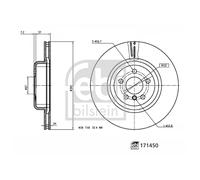 FEBI BILSTEIN 171450 Brake disc