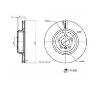 Febi Bilstein Brake Disc - 171450