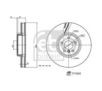 Febi Bilstein Brake Disc - 171454