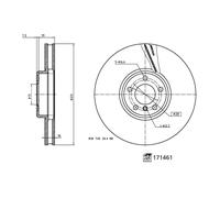 FEBI BILSTEIN 171461 Brake disc