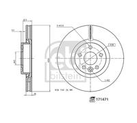 FEBI BILSTEIN 171471 Brake disc