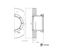 Febi Bilstein Brake Disc 173123 - Genuine OEM Quality - Precision Fitment
