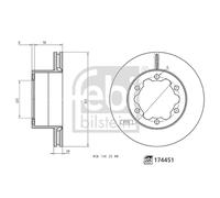 FEBI BILSTEIN 174451 Brake disc