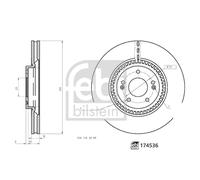 FEBI BILSTEIN 174536 Brake disc