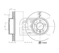 febi bilstein 175424 Brake Disc