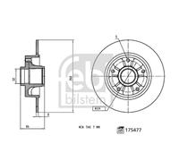 FEBI BILSTEIN 175477 Brake disc