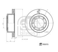 FEBI BILSTEIN 193315 Brake disc