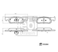 Febi Bilstein Brake Pad Set 195084 - Fits Dacia & Renault - OE Quality & Spec.