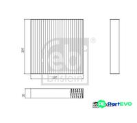 FEBI BILSTEIN CABIN AIR FILTER 1002254