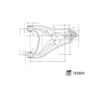 Febi Bilstein Control Arm With Bearing 183804 Front Axle Right - OE Performance