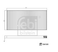 FEBI BILSTEIN FILTER, CABIN AIR MERCEDES-BENZ CAPACITY CITARO (O 530) CITARO 2 C