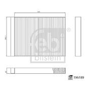 FEBI BILSTEIN Filter Interior Air 196189