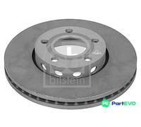 FEBI BILSTEIN FRONT 2 X BRAKE DISC 08458 FOR AUDI