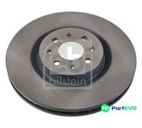 FEBI BILSTEIN FRONT 2 X BRAKE DISC 106491 FOR ABARTH