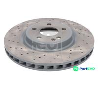 FEBI BILSTEIN FRONT 2 X BRAKE DISC 107501 FOR MERCEDES-BENZ