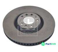 FEBI BILSTEIN FRONT 2 X BRAKE DISC 107717 FOR PEUGEOT