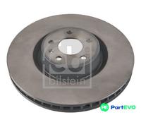 FEBI BILSTEIN FRONT 2 X BRAKE DISC 108202 FOR AUDI