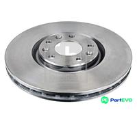 FEBI BILSTEIN FRONT 2 X BRAKE DISC 108684 FOR PEUGEOT