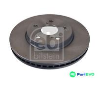 FEBI BILSTEIN FRONT 2 X BRAKE DISC 170781 FOR TOYOTA