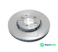 FEBI BILSTEIN FRONT 2 X BRAKE DISC 175496 FOR AUDI VW