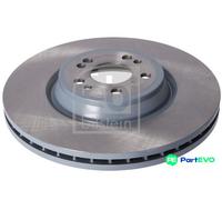 FEBI BILSTEIN FRONT 2 X BRAKE DISC 186164 FOR MERCEDES-BENZ