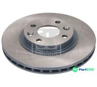 FEBI BILSTEIN FRONT 2 X BRAKE DISC 196212 FOR RENAULT DACIA