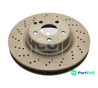 FEBI BILSTEIN FRONT 2 X BRAKE DISC 21086 FOR MERCEDES-BENZ