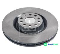 FEBI BILSTEIN FRONT 2 X BRAKE DISC 34254 FOR AUDI SEAT SKODA VW