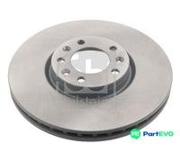 FEBI BILSTEIN FRONT 2 X BRAKE DISC 43865 FOR CITROËN PEUGEOT