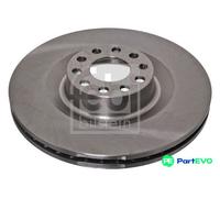 FEBI BILSTEIN FRONT 2 X BRAKE DISC 44051 FOR AUDI