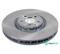FEBI BILSTEIN FRONT LEFT 2 X BRAKE DISC 171595 FOR PORSCHE