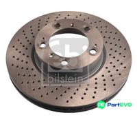 FEBI BILSTEIN FRONT LEFT 2 X BRAKE DISC 44095 FOR PORSCHE