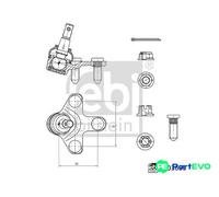 FEBI BILSTEIN FRONT LEFT RIGHT BALL JOINT 1003635 FOR HONDA