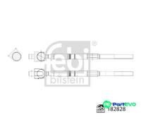 FEBI BILSTEIN FRONT LEFT RIGHT INNER TIE ROD 182828 FOR ISUZU