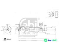 FEBI BILSTEIN FRONT LEFT RIGHT INNER TIE ROD 185059