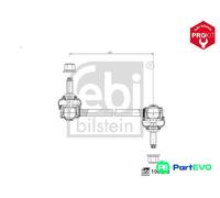 FEBI BILSTEIN FRONT LEFT RIGHT STABILISER BAR LINK/COUPLING ROD 196538