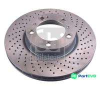 FEBI BILSTEIN FRONT RIGHT 2 X BRAKE DISC 44094 FOR PORSCHE