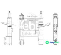 FEBI BILSTEIN FRONT RIGHT SHOCK ABSORBER 1002651 FOR BMW