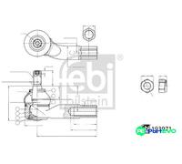 FEBI BILSTEIN FRONT RIGHT TIE ROD END 193971 FOR VW