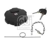 febi bilstein 46450 Fuel Filler Cap lockable, solid with gasket and chain, 1 unit